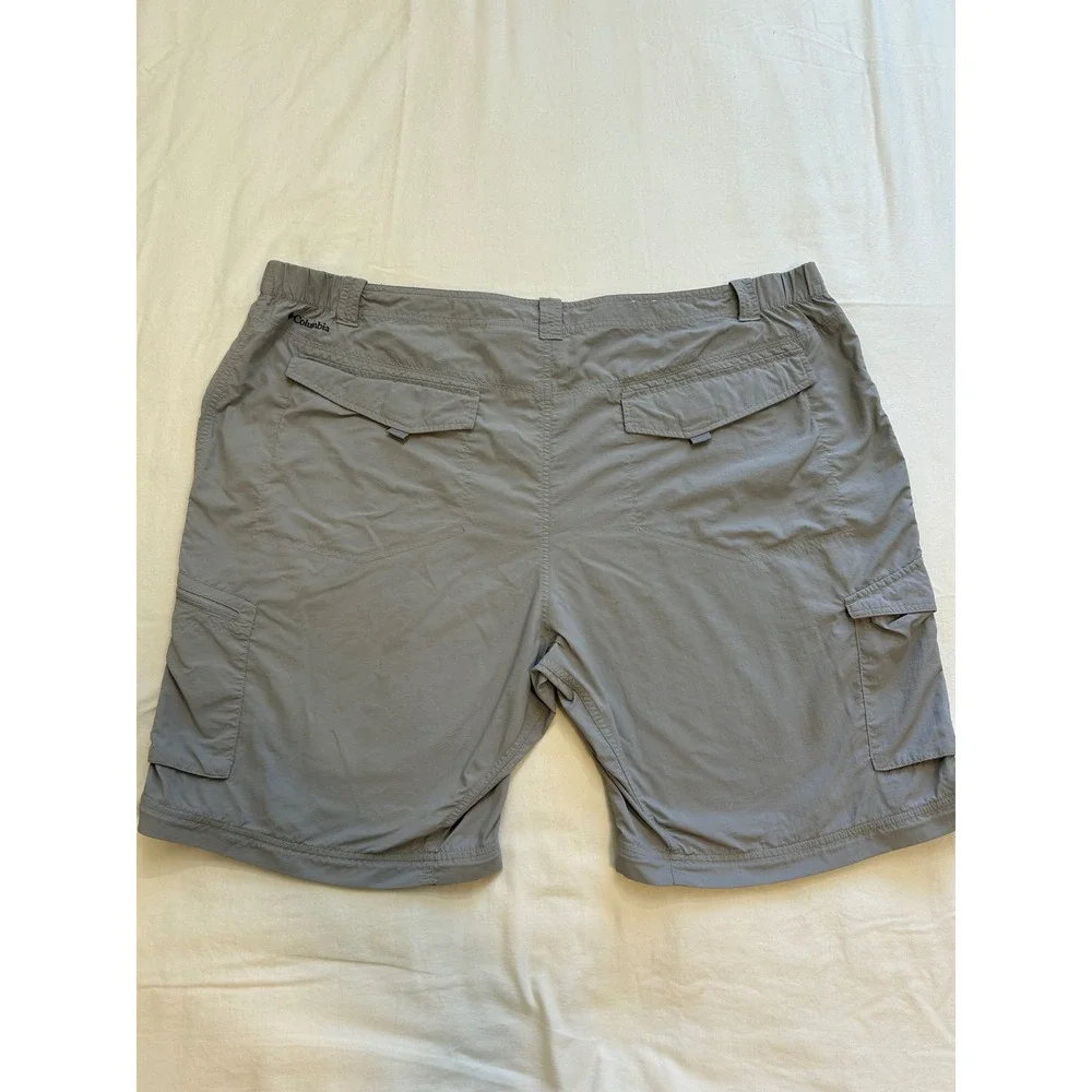 Columbia Silver Ridge Cargo Shorts Mens 48 Grey Omni-Shade‎ Hiking Outdoor UPF